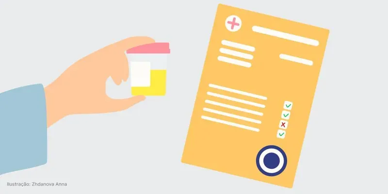 Por que preciso fazer xixi num potinho de novo?