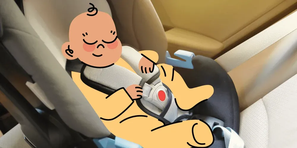 Is it safe for the baby to sleep in a car seat?