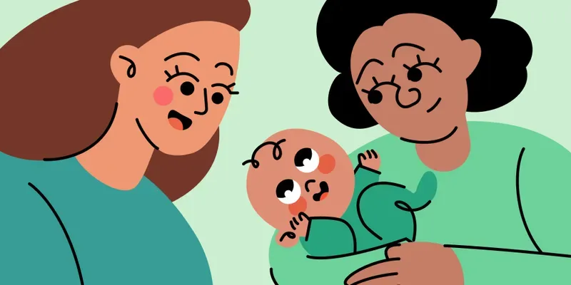 ¿El bebé se siente feliz con familiares y desconocidos?