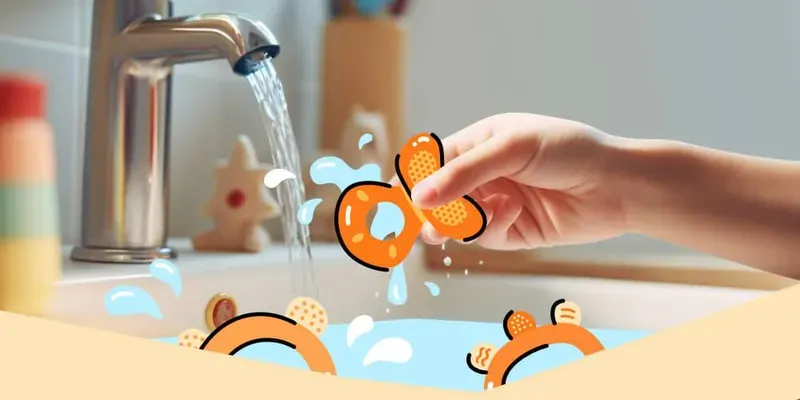 Com que frequência devo lavar os brinquedos?