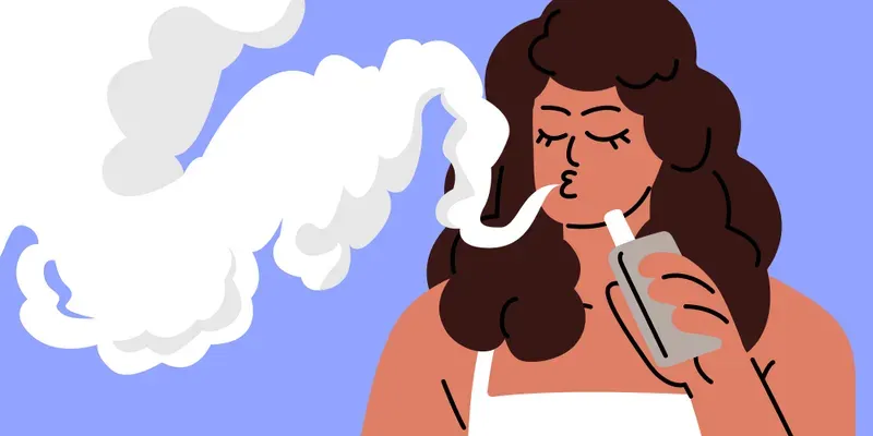É seguro fumar vape na presença de uma criança?