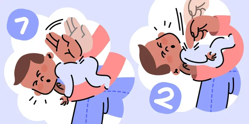 Primeiros socorros para um bebê que engasgou