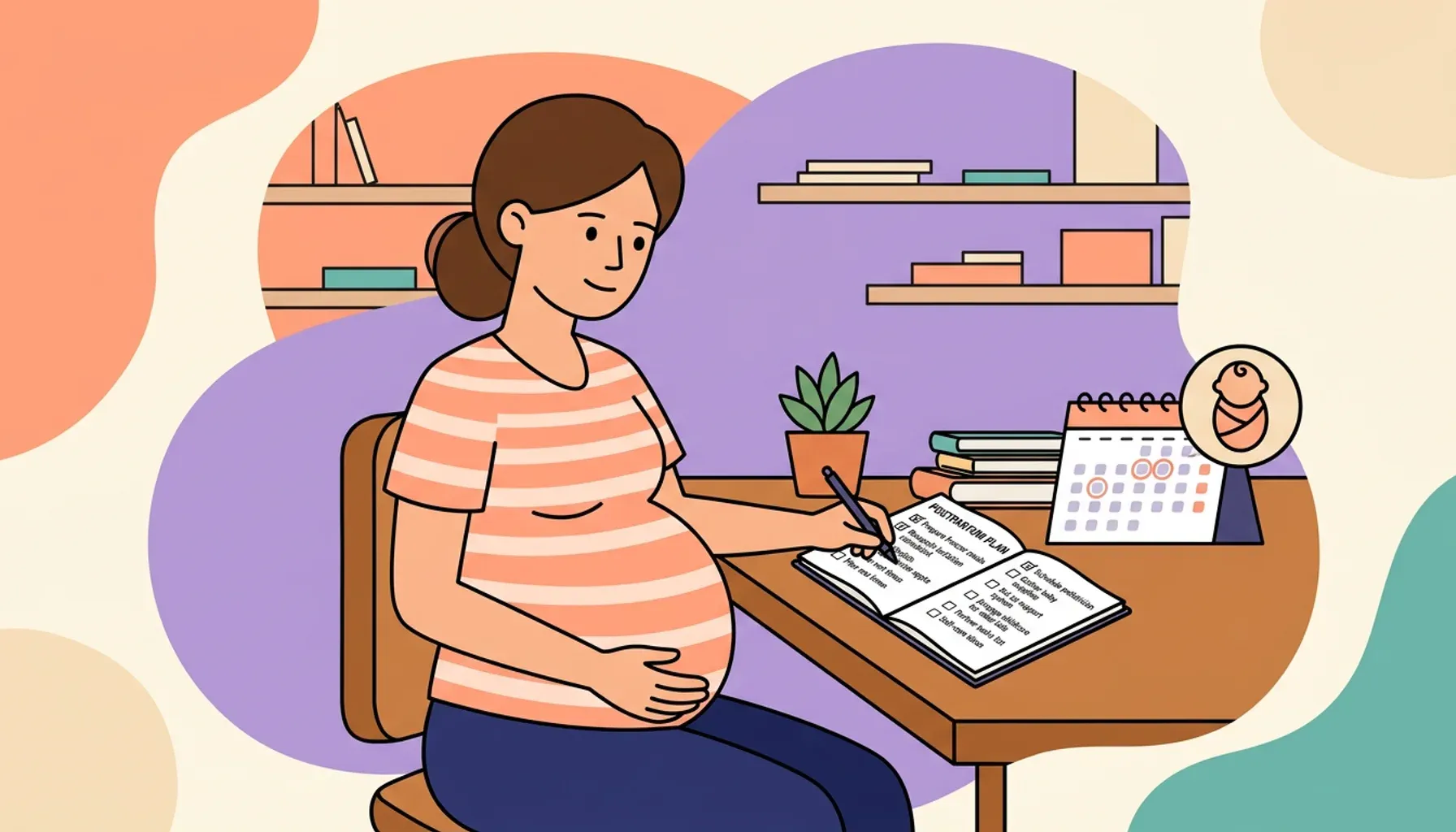 Make a plan for the first days after giving birth