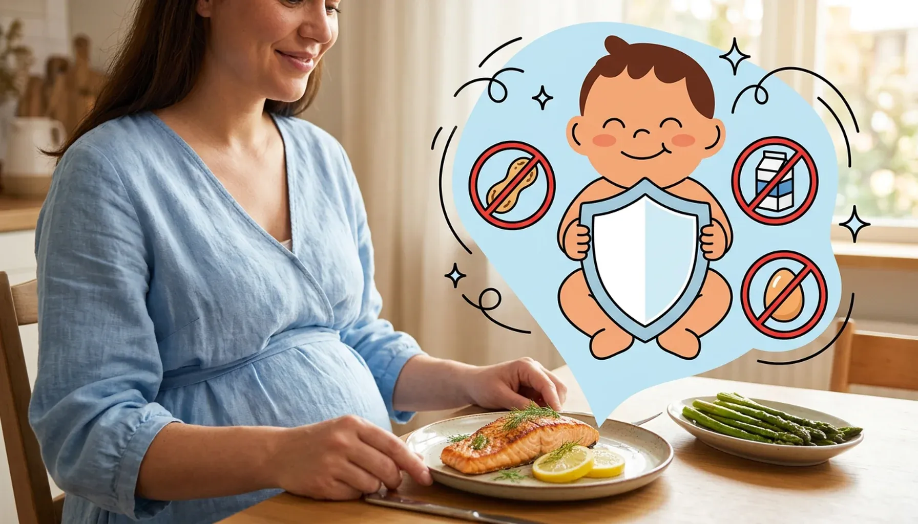 ¿Tu dieta puede influir en las posibles alergias de tu bebé?