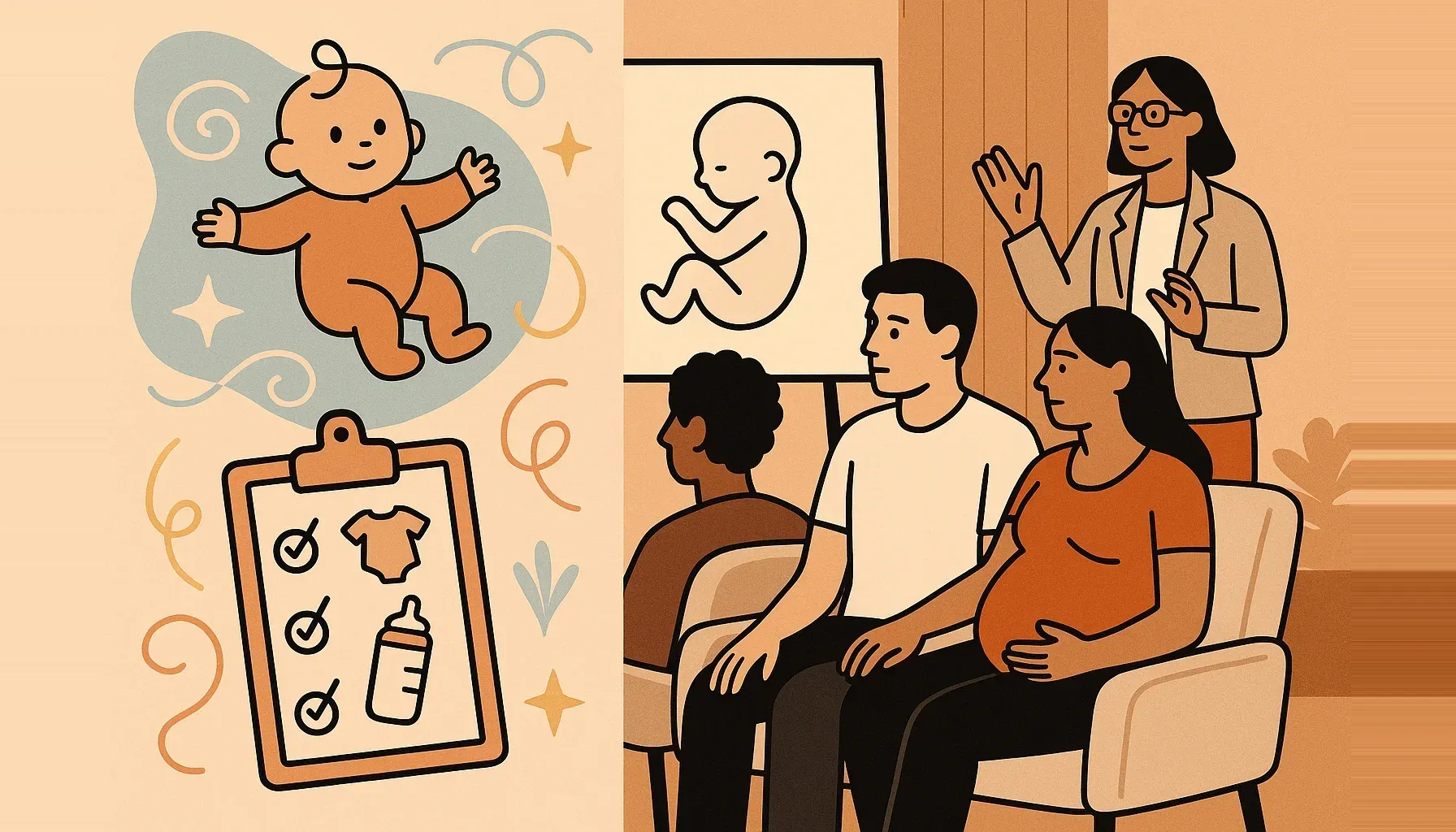 Es hora de pensar en cursos de preparación para el parto