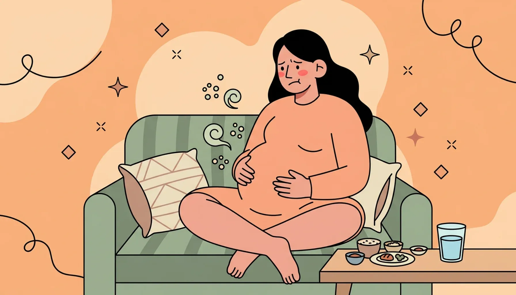 Tu vientre puede ser algo incómodo