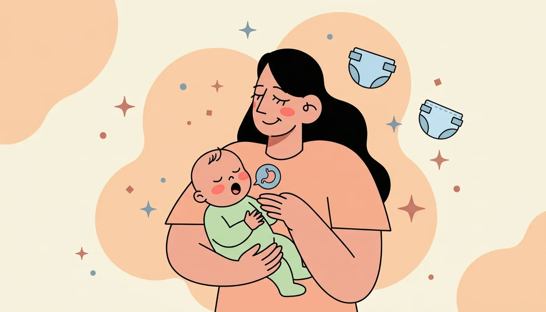 ¡El bebé come todo el tiempo!