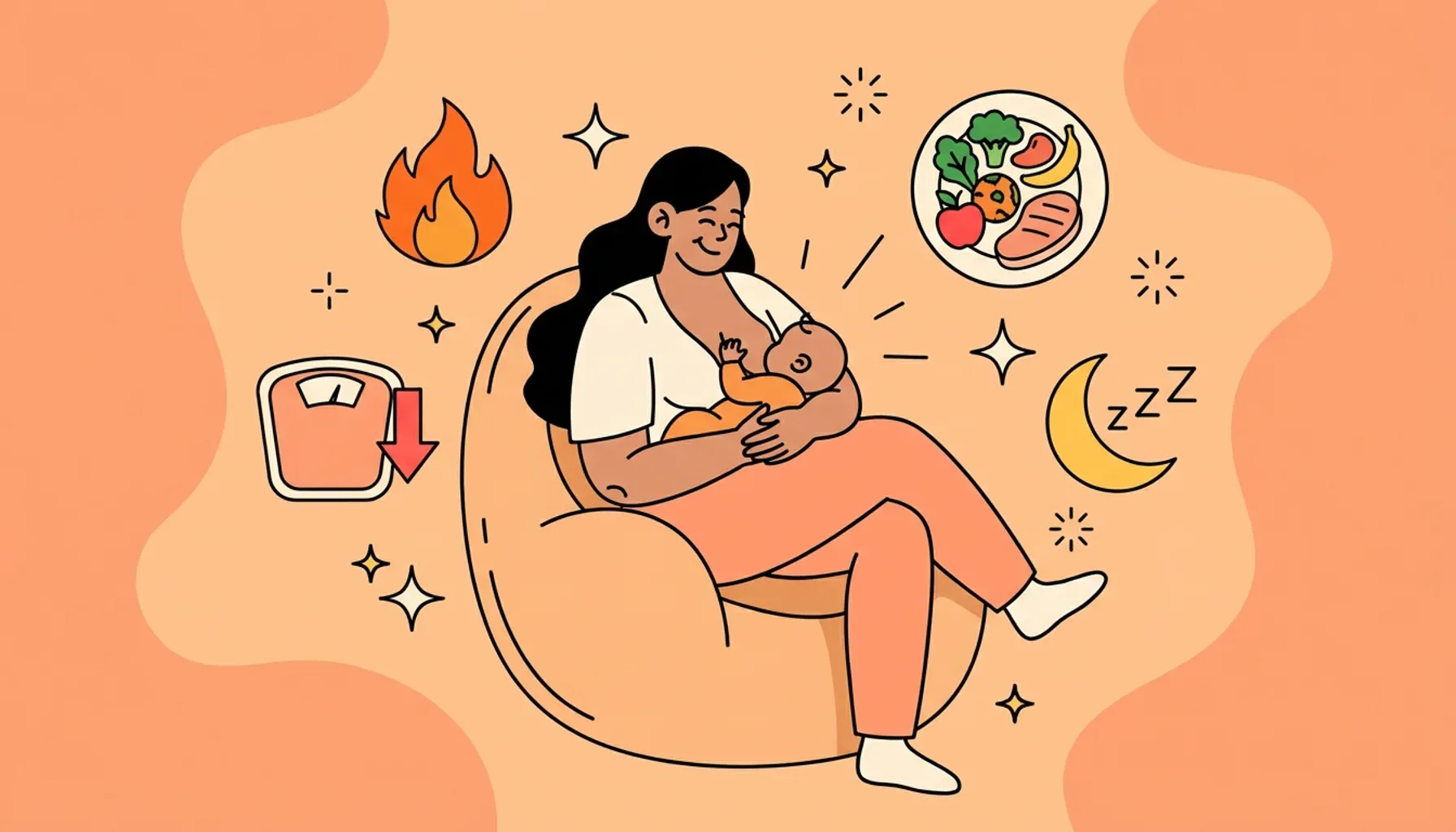 La lactancia materna ayuda a la mamá a perder peso