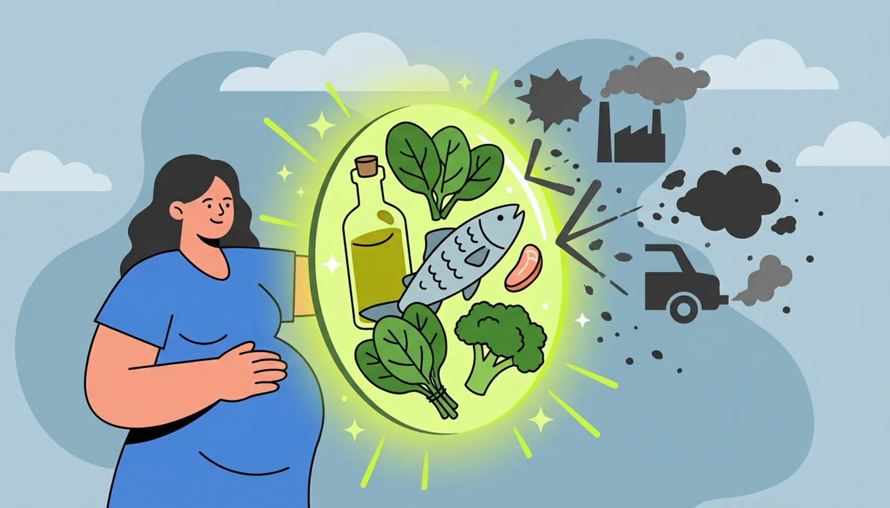 La buena comida puede compensar la contaminación ambiental