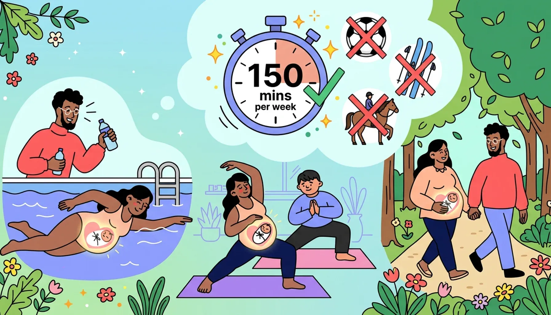 Las mujeres embarazadas deben hacer ejercicio