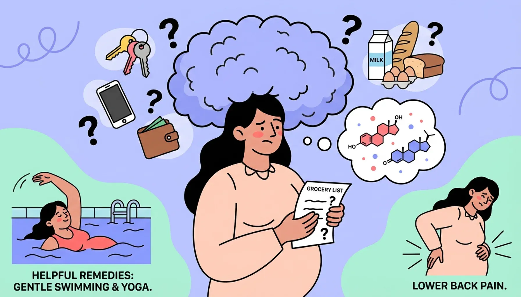 Absent-mindedness can be a part of pregnancy