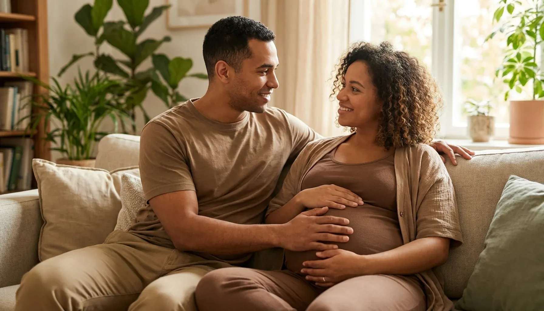 Toca el vientre de tu pareja con más frecuencia