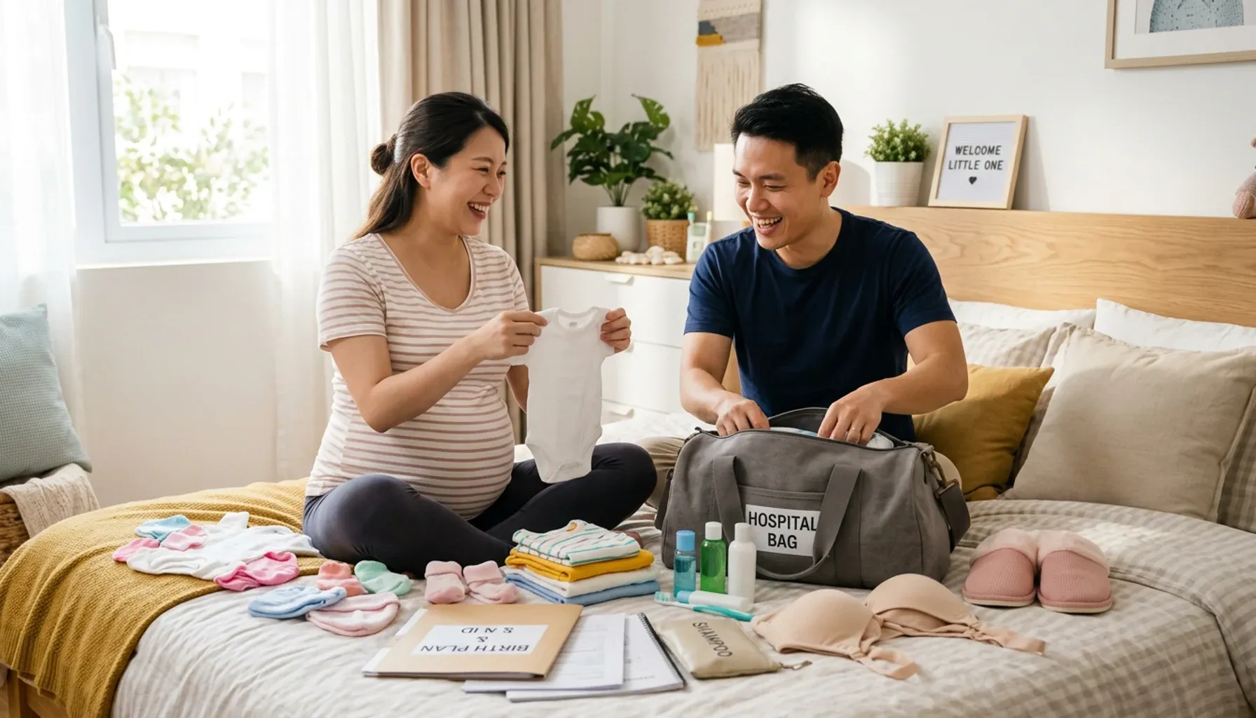 Pack the hospital bags