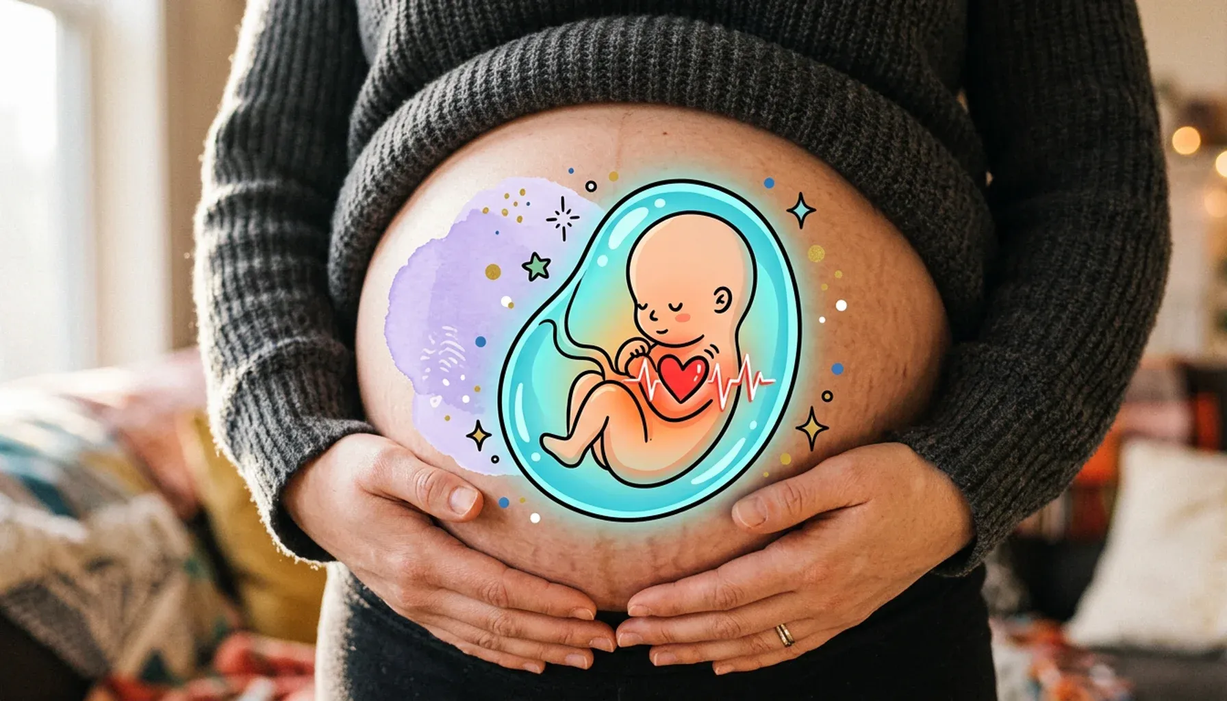 El bebé está bien protegido