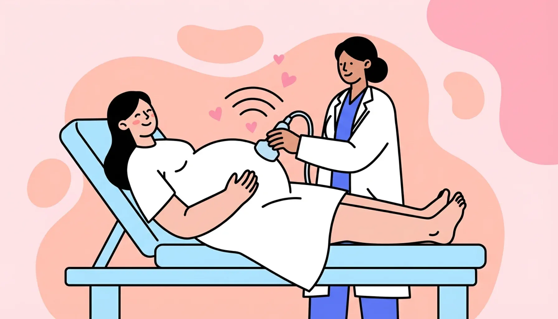 Puedes escuchar el corazón del bebé