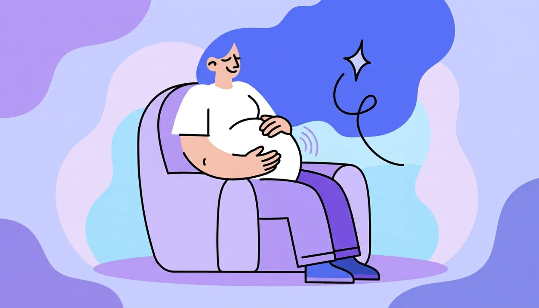 ¡El bebé puede escuchar los latidos del corazón de mamá!