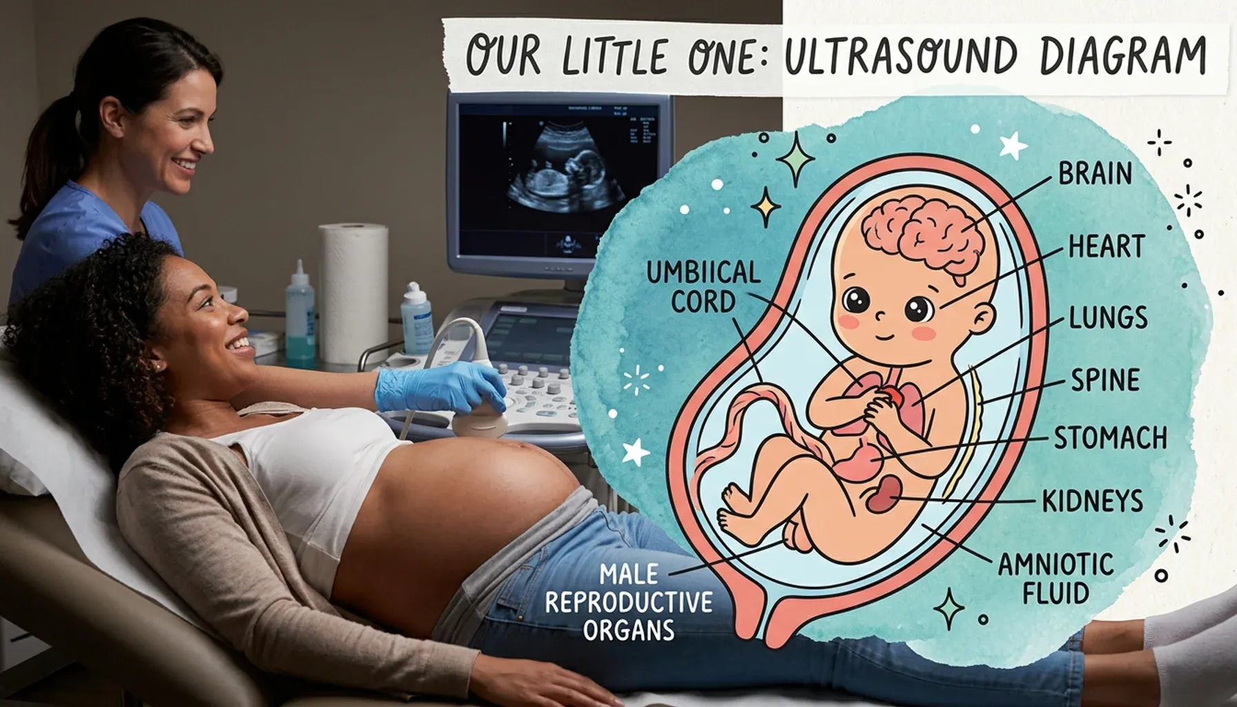 An ultrasound can now reveal the baby’s sex