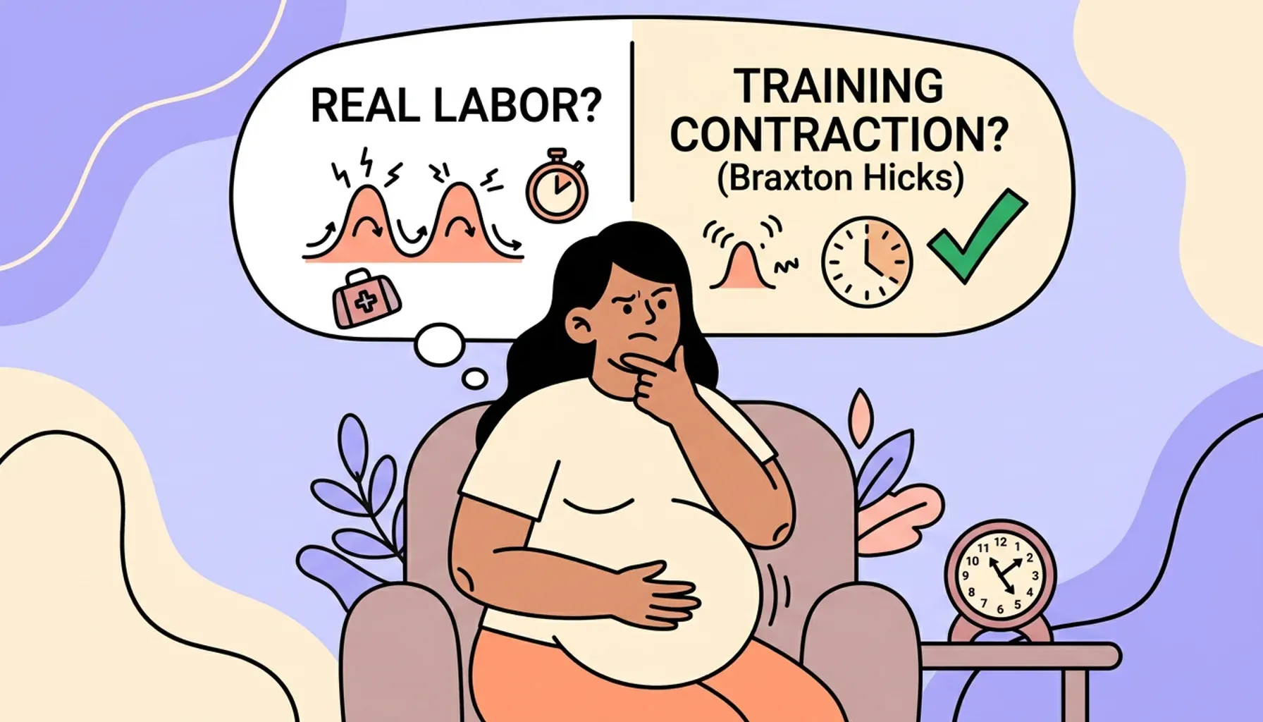 ¿Cuáles son las contracciones de Braxton Hicks?