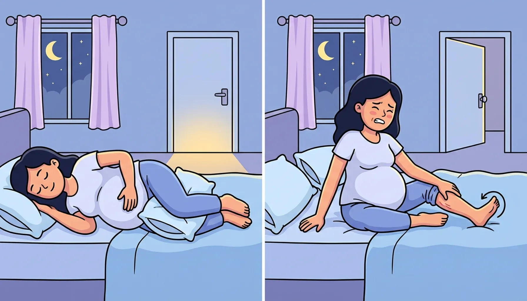 Puedes sufrir de calambres en las piernas y orinar con más frecuencia