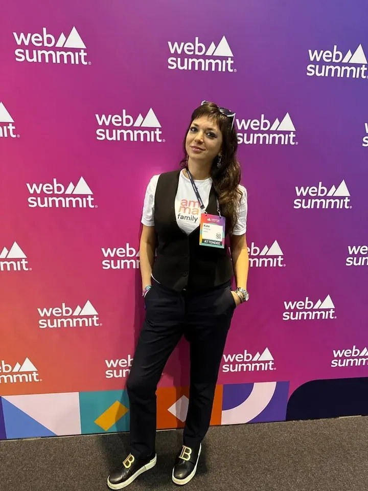 Kate Eliseeva en el Web Summit 2023