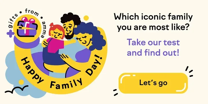 Gráfico de amma por el Día Nacional de la Familia: ¿a qué familia icónica te pareces más?