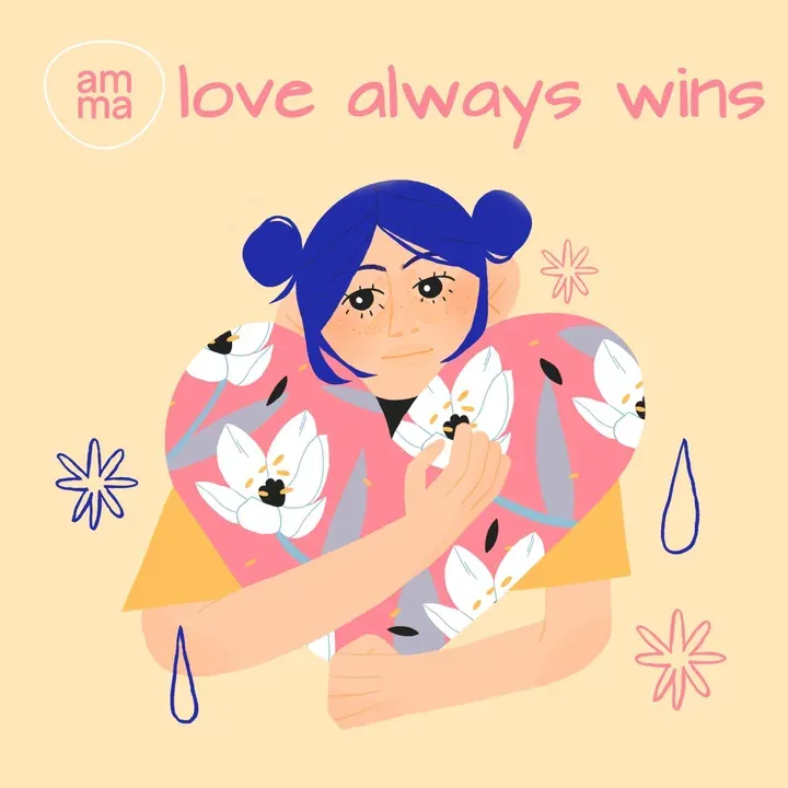 Ilustración de amma: el amor siempre gana