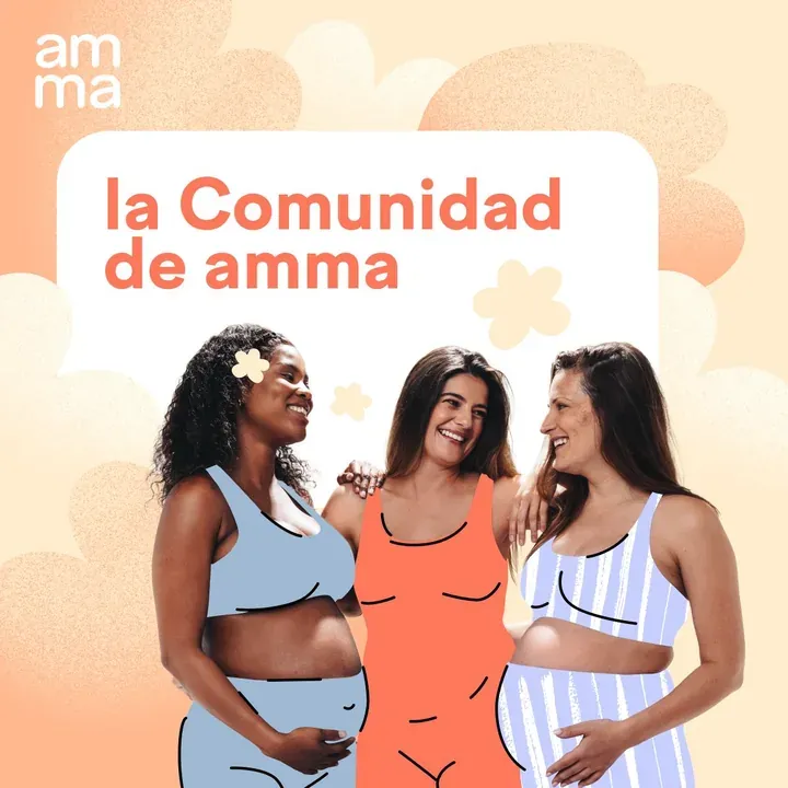 Gráfico de la Comunidad de amma con tres mujeres embarazadas
