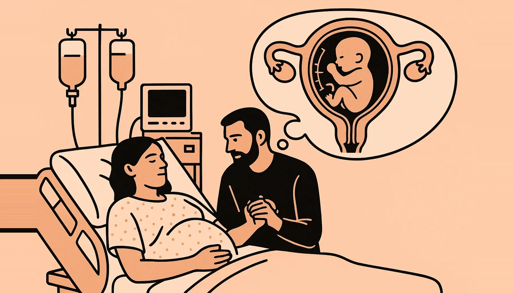 Como está o trabalho de parto?