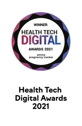 Insignia de ganador de los Health Tech Digital Awards 2021