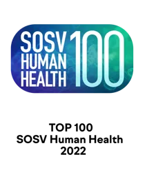 Insignia de SOSV Human Health 100, top 100 de 2022